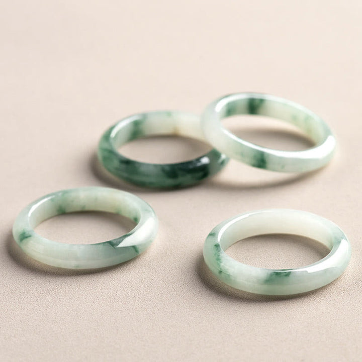 Buddha Stones Natural Green Jade Luck Abbondanza