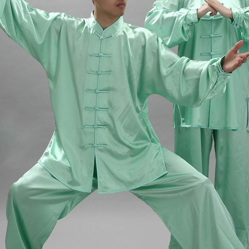 Buddha Stones Modello semplice Meditazione Preghiera Spirituale Zen Tai Chi Qigong Pratica Set di abbigliamento unisex - Verde - 2XL- ADATTO A US/ UK/AU/ EU- XL - image 16