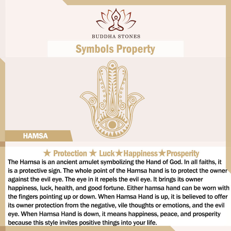 Buddha Stones Simbolo Hamsa Protezione dal malocchio Prosperità Decorazione della casa - image 3