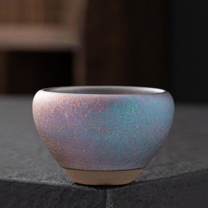 Buddha Stones Vintage Viola Arcobaleno Cinese Jianzhan Forno Cambiamento Tazza da Tè in Porcellana Tazza da Tè Kung Fu - image 2