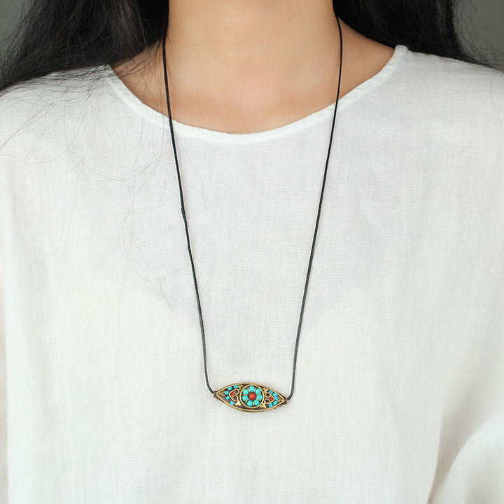 Buddha Stones con perline di turchese del Tibet, motivo marquise, protezione e forza - image 8