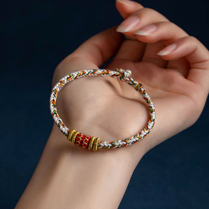 Braccialetto intrecciato fatto a mano con Buddha Stones, portafortuna e forza, in Tibet. - image 13