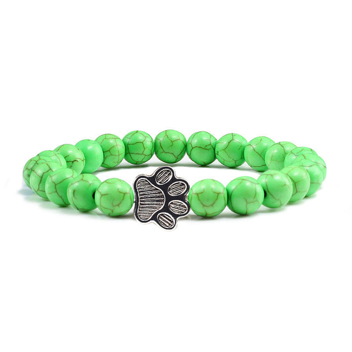 Buddha Stones Braccialetto con pietra "Salva un cane" - Perline verdi - image 14