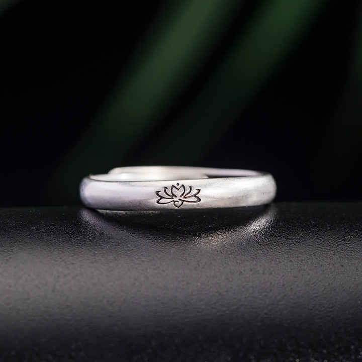 Anello Buddha Stones 925 Sterling Silver Lotus Flower Enlightenment - Argento sterling 925 - image 0