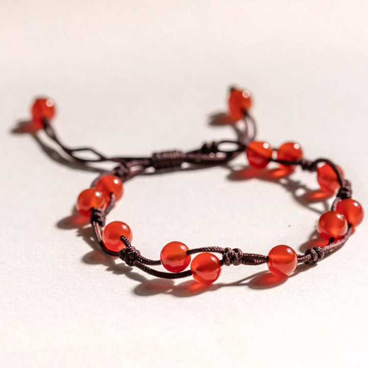 Bracciale Buddha Stones Agata Rossa Agata Muschiata Cinabro Calma