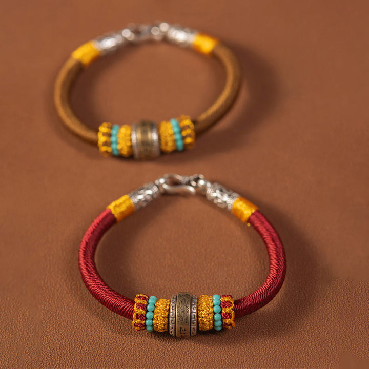 Bracciale intrecciato con amuleto Buddha Stones fatto a mano con nodo di King Kong, protezione dalla fortuna - image 2