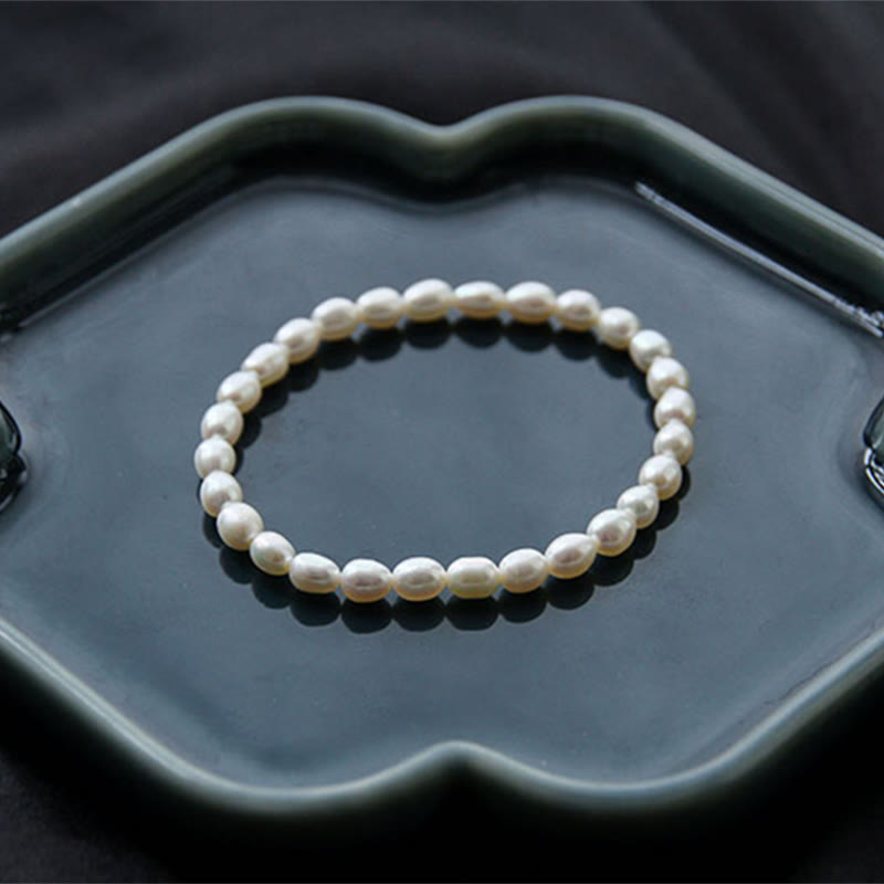 Braccialetto di perline curative in perle naturali Buddha Stones