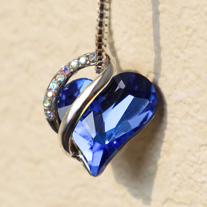 Collana con ciondolo con energia curativa, pietra portafortuna del cuore Buddha Stones d'amore