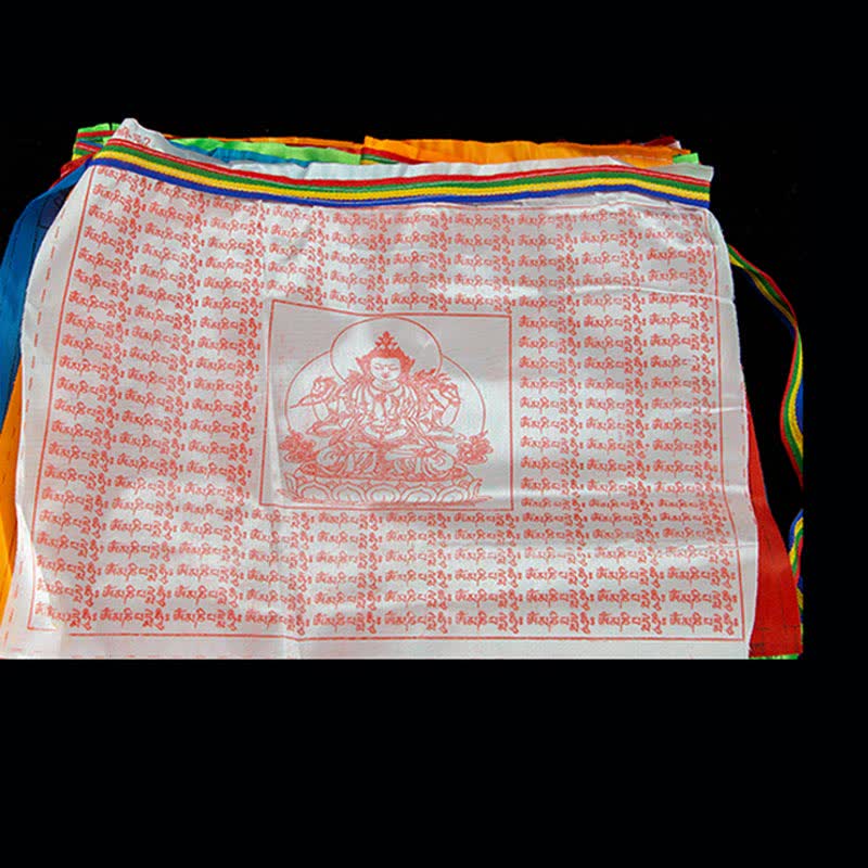 Bandiere di preghiera tibetane a 5 colori con simbolo del cavallo del vento, per esterni, 20 pezzi - image 16