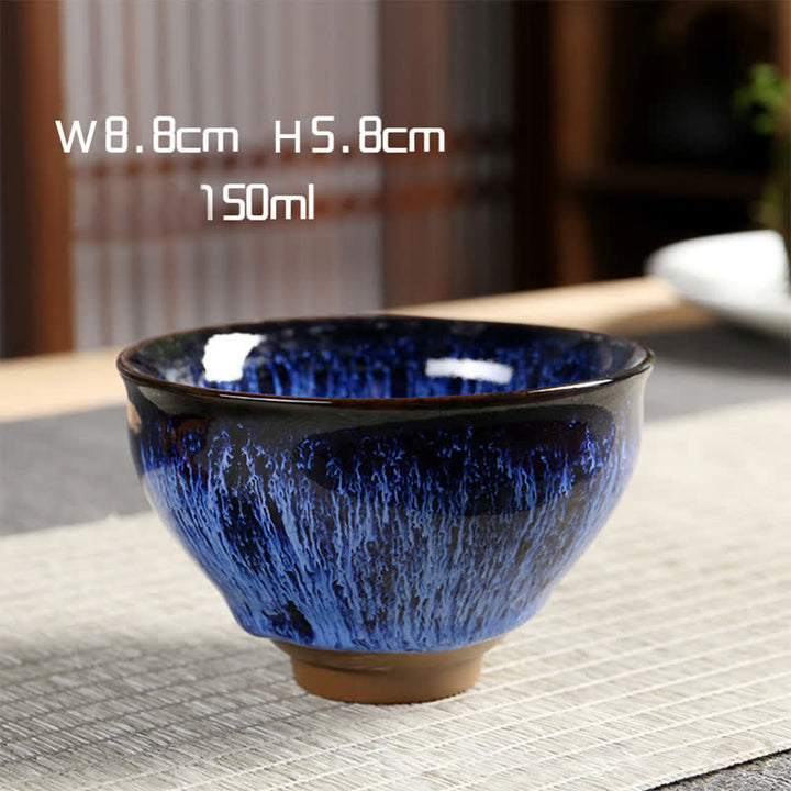 Buddha Stones Tazza da tè in ceramica multicolore Tazza da tè Ocean Wave