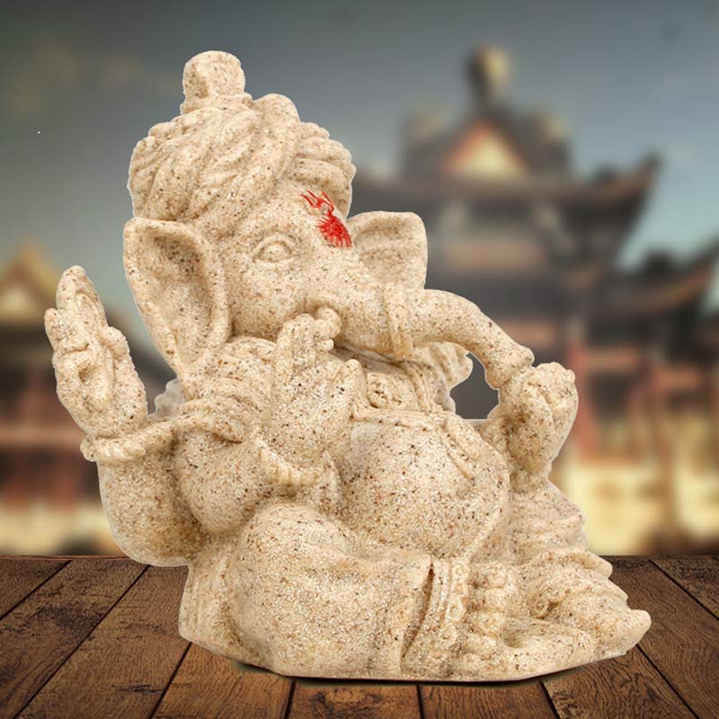 Statua dell'elefante Ganesh Ganpati Trasformazione Decorazione della casa - image 3