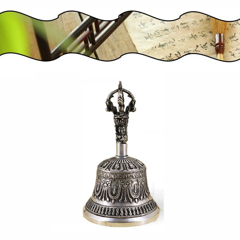 Set di campane per meditazione tibetane Buddha Stones e decorazioni in rame Vajra Dorje - image 26