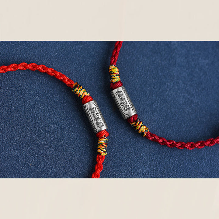 Buddha Stones Bracciale Cavigliera in Argento Sterling 925 Fatto a Mano Tutto Va Bene Design Protezione Forza - image 22