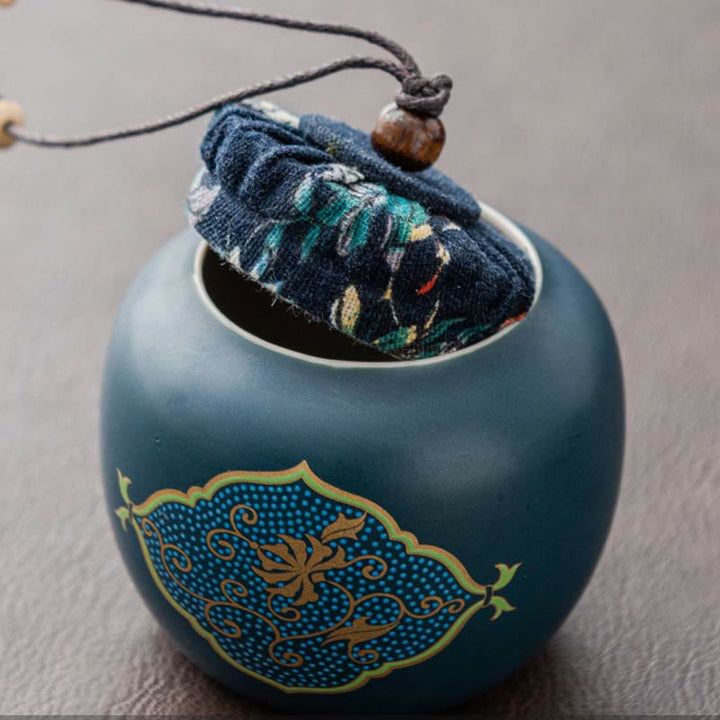 Buddha Stones Flower Chinese Gongfu Teiera in ceramica portatile Set da tè da viaggio all'aperto - image 15