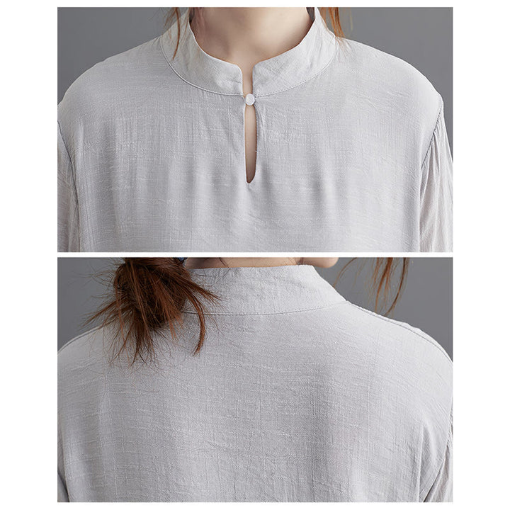 Set di abbigliamento da donna Buddha Stones dal motivo semplice per meditazione, preghiera, pratica spirituale Zen e yoga. - image 3