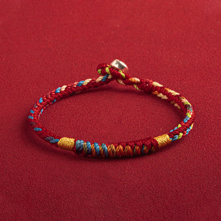 Bracciale multicolore Buddha Stones "Possa tu essere al sicuro e fortunato nell'anno a venire" - image 1