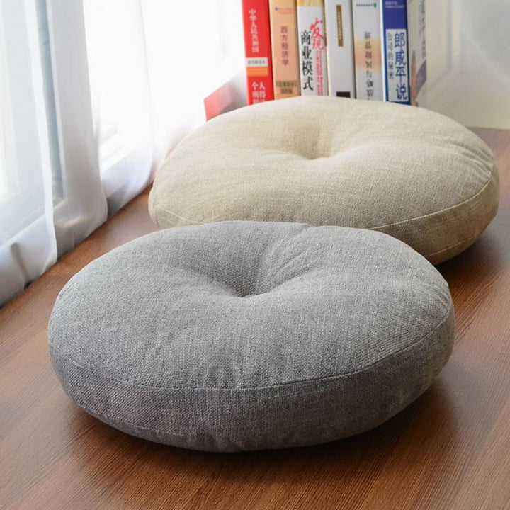 Cuscino per seduta da meditazione in lino con motivo semplice Buddha Stones e loto, decorazione per la casa e il soggiorno - image 9