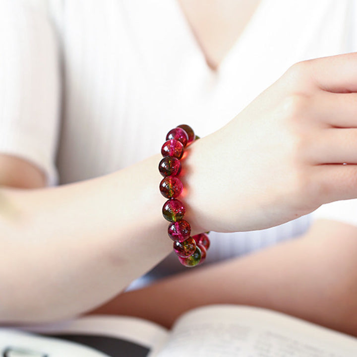 Bracciale Buddha Stones Tormalina Naturale Amore Saggezza