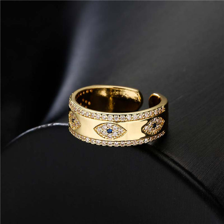 Anello in lega di rame Buddha Stones, malocchio, fortuna e benedizione - image 0