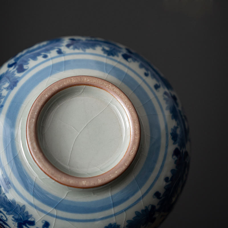 Buddha Stones Paesaggio di montagna Loto Orchidea Padiglione Raccolta Tazza da tè in ceramica Tazza da tè Kung Fu