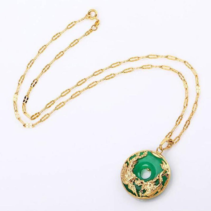 Collana di prosperità in giada naturale Buddha Stones - image 3