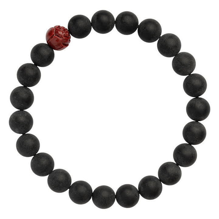 Braccialetto di guarigione Buddha Stones Tibetan Cypress Cinnabar Lotus