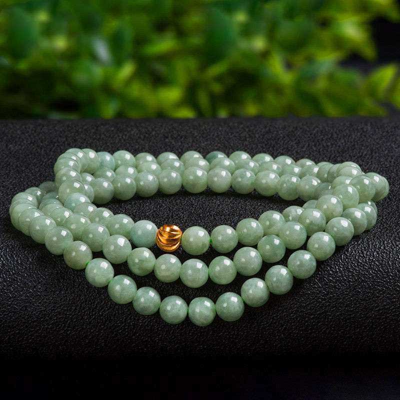 Bracciale Mala della fortuna in giada con 108 perle - image 5