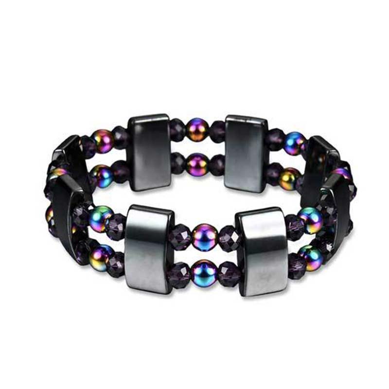 Braccialetto del benessere in ematite arcobaleno Buddha Stones