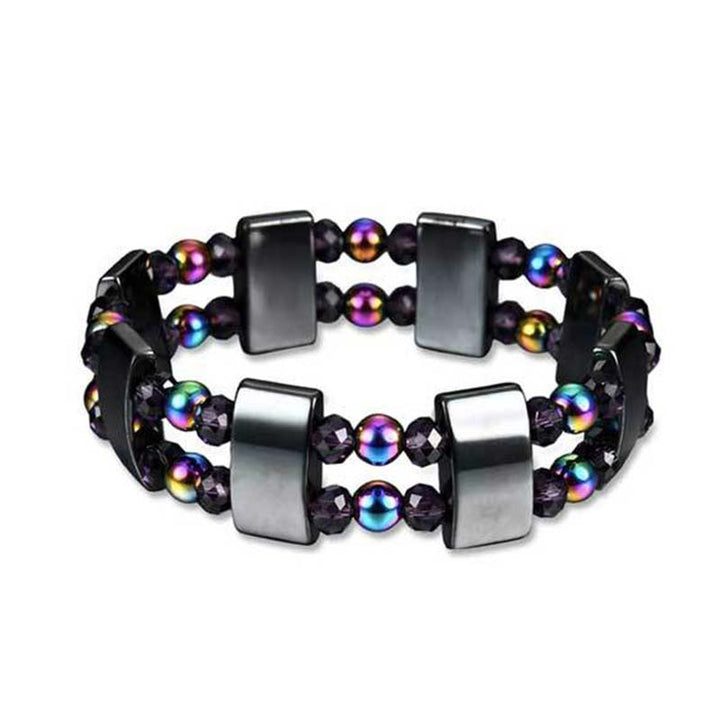 Braccialetto del benessere in ematite arcobaleno Buddha Stones