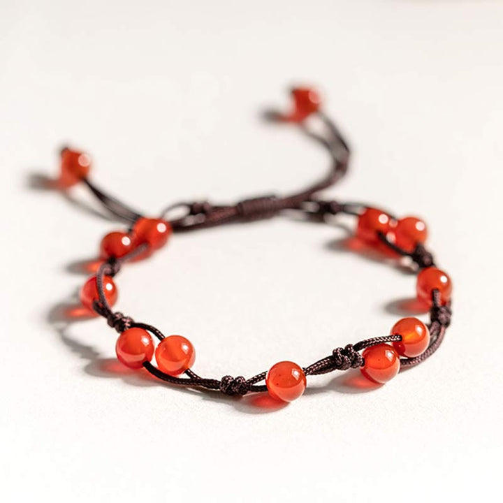 Bracciale Buddha Stones Agata Rossa Agata Muschiata Cinabro Calma
