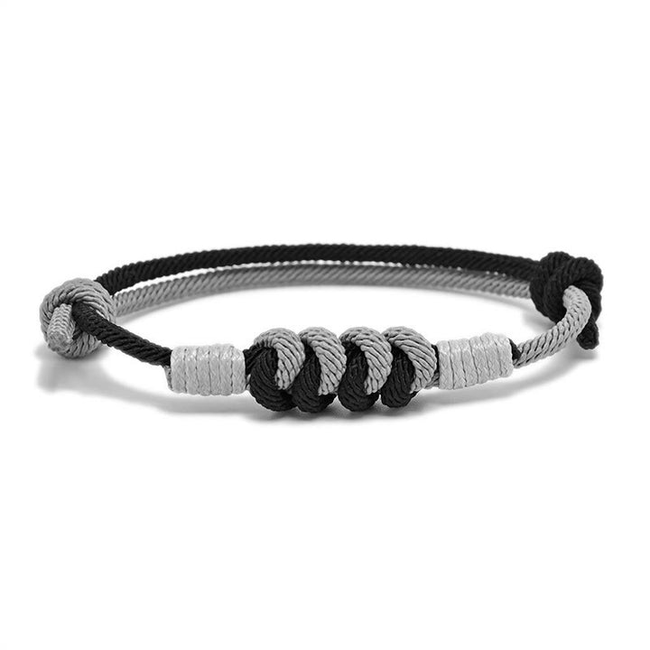 Braccialetto con corda intrecciata e resistenza al nodo King Kong, design semplice , Buddha Stones