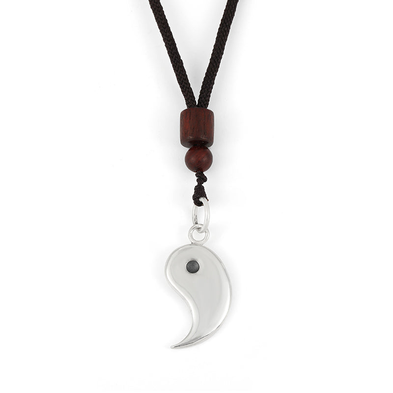 Collana con ciondolo in argento sterling 990 Buddha Stones, equilibrio Yin Yang e armonia - Yang - image 8