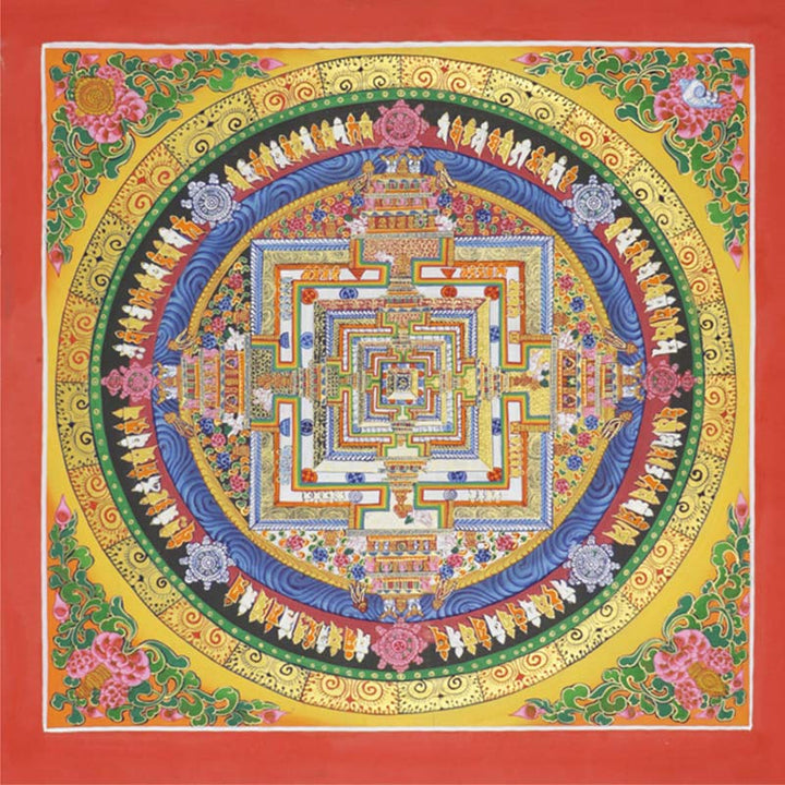 Buddha Stones Pittura Thangka tibetana, benedizione, decorazione fatta a mano - image 7
