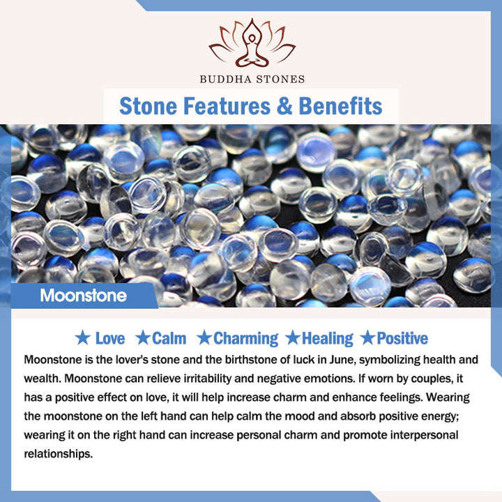 Buddha Stones Moonstone PiXiu Blue Tiger Eye Fu Character Braccialetto di corda di coppia curativo