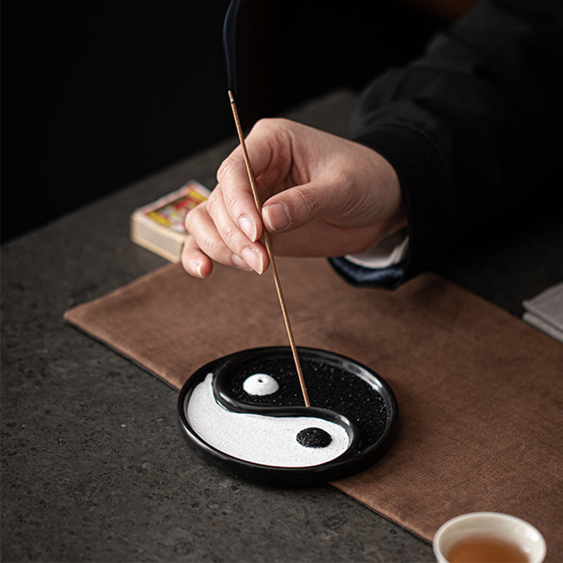 Porta incenso Buddha Stones Yin Yang Zen Balance