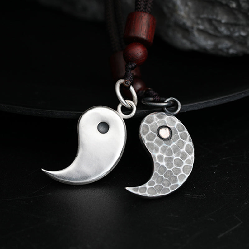 Collana con ciondolo in argento sterling 990 Buddha Stones, equilibrio Yin Yang e armonia - image 17