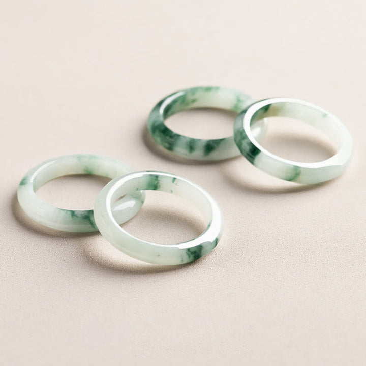 Buddha Stones Natural Green Jade Luck Abbondanza