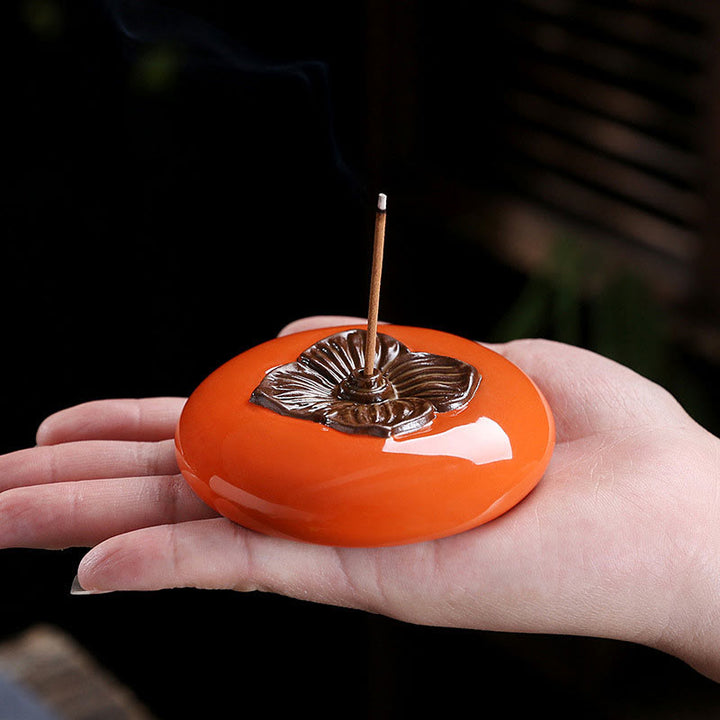 Bruciatore di incenso in ceramica per meditazione e guarigione, porta incenso