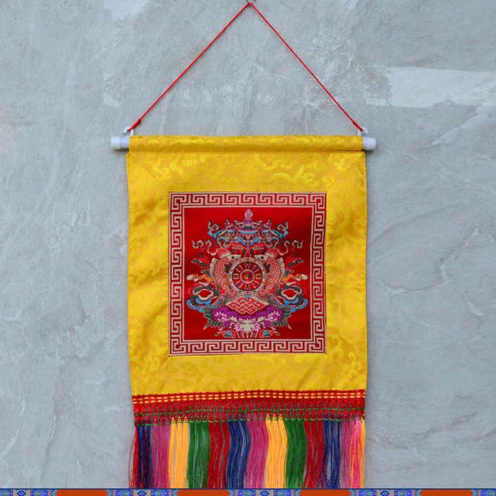 Vajra Simboli di buon auspicio Potere spirituale Arte murale