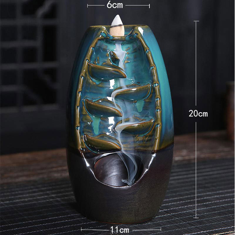 Buddha Stones Decorazione bruciatore di incenso protezione drago tibetano - image 1