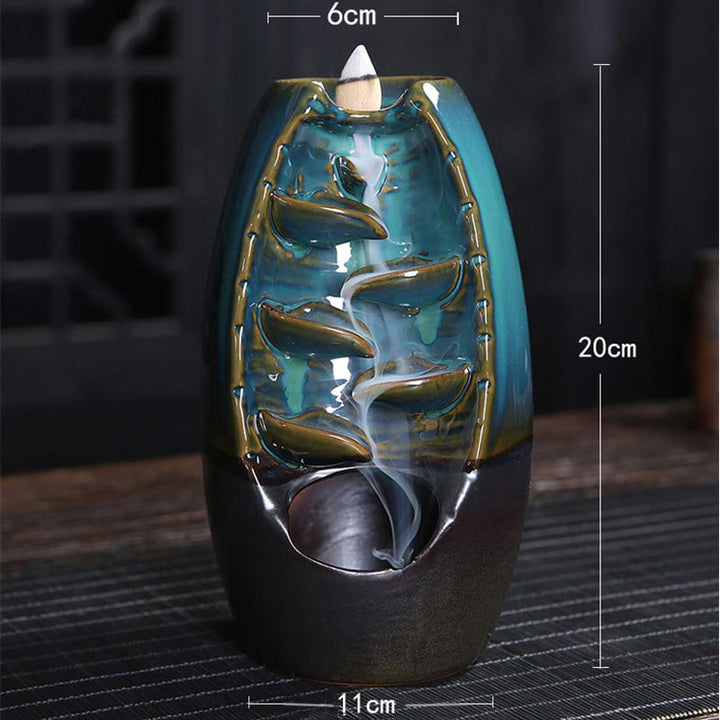 Buddha Stones Decorazione bruciatore di incenso protezione drago tibetano - image 1