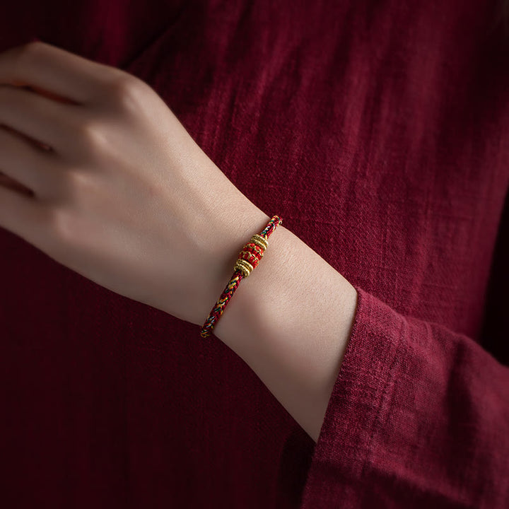 Braccialetto intrecciato fatto a mano con Buddha Stones, portafortuna e forza, in Tibet. - image 6