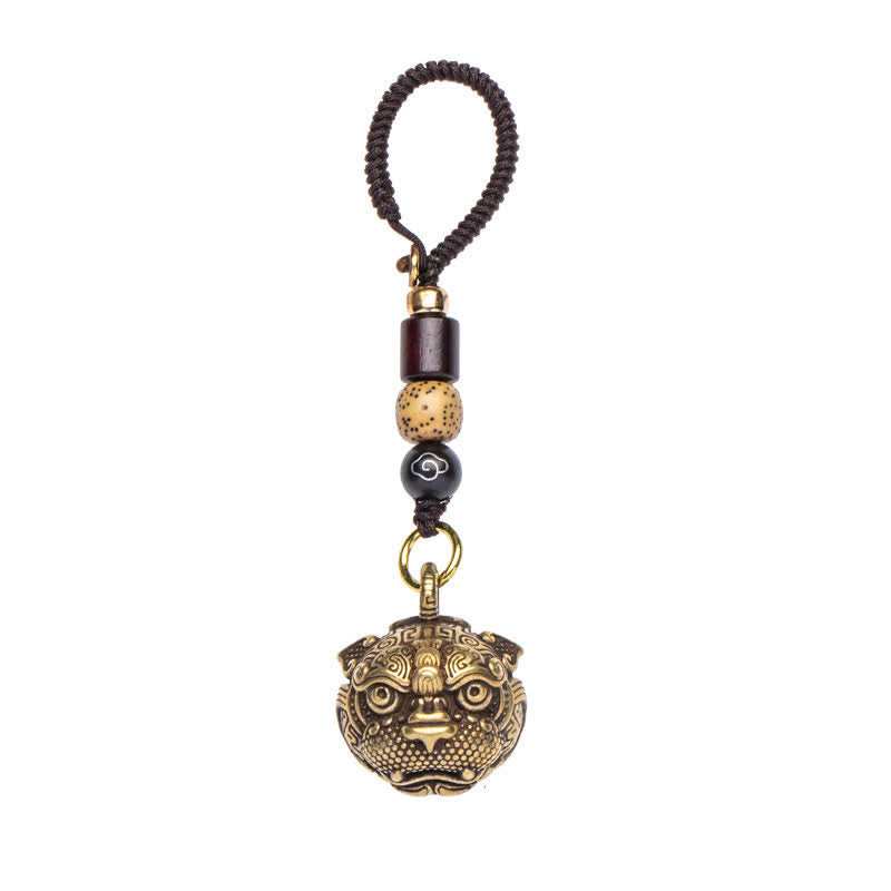 Portachiavi in rame con pietre Buddha Stones PiXiu Wealth
