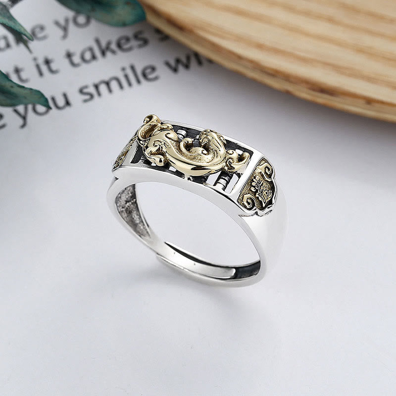 Anello regolabile Buddha Stones 925 Sterling Silver PiXiu Luck Wealth - image 1