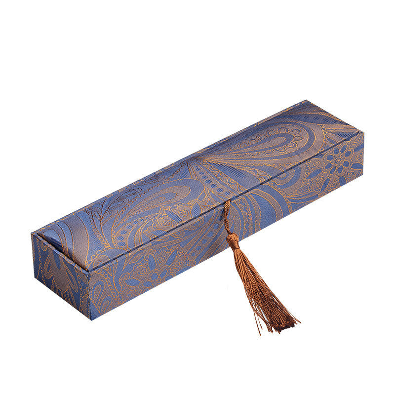 Collana Mala Perline Gioielli Scatola Portaoggetti Nappe Scatola Regalo - Blu (24 cm*6 cm*3,5 CM) - image 0