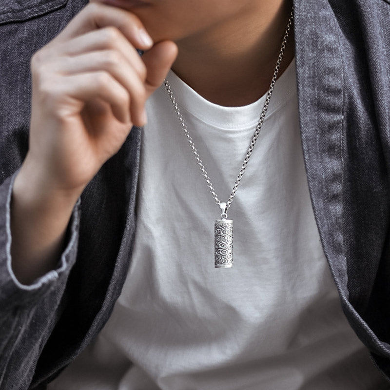 Collana con ciondolo di protezione delle sei vere parole Buddha Stones - image 3