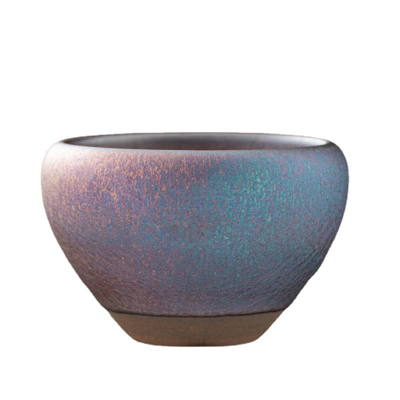 Buddha Stones Vintage Viola Arcobaleno Cinese Jianzhan Forno Cambiamento Tazza da Tè in Porcellana Tazza da Tè Kung Fu - image 6