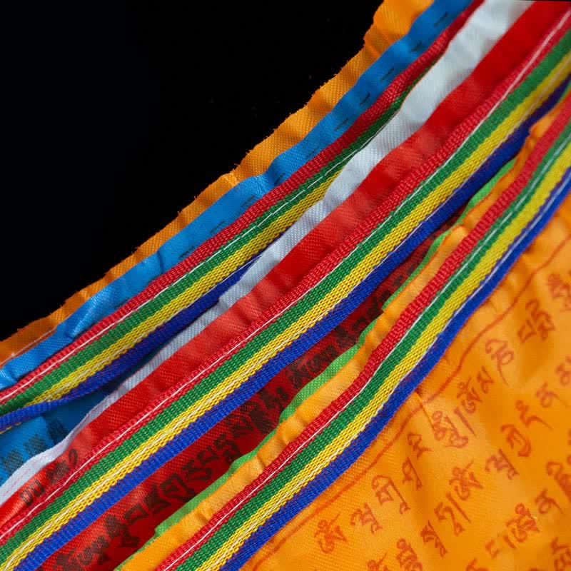 Bandiere di preghiera tibetane a 5 colori con simbolo del cavallo del vento, per esterni, 20 pezzi - image 5