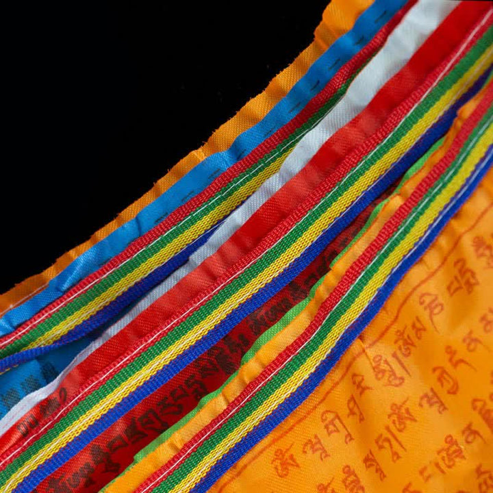 Bandiere di preghiera tibetane a 5 colori con simbolo del cavallo del vento, per esterni, 20 pezzi - image 5