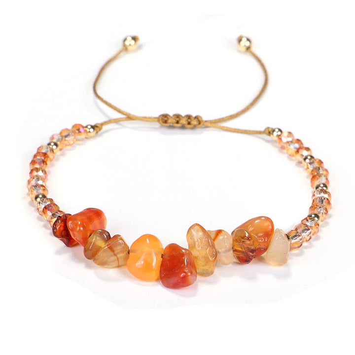 Braccialetto lavorato a maglia Buddha Stones Ametista Purify